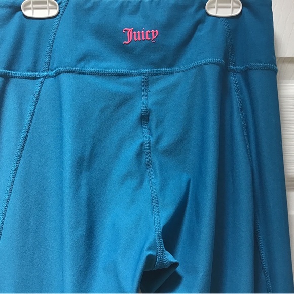 Juicy Couture Pants - Juicy Couture Teal Leggings with Pink Logo